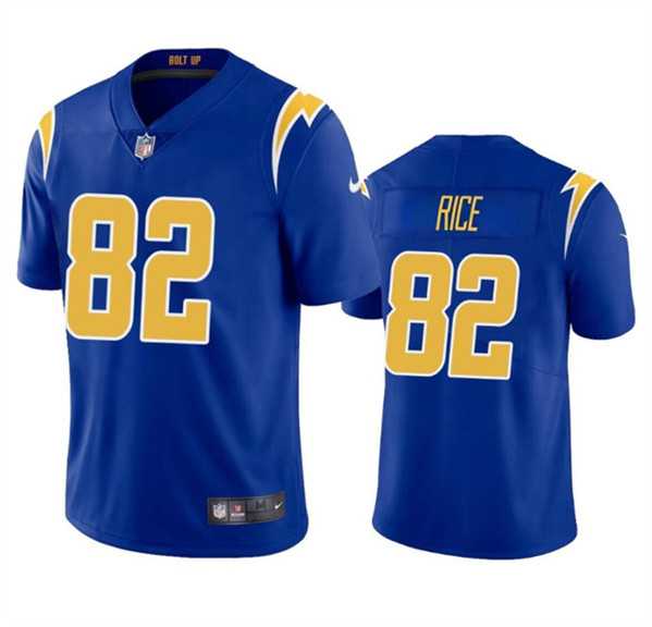 Men & Women & Youth Los Angeles Chargers #82 Brenden Rice Royal 2024 Draft Vapor Limited Stitched Jersey->los angeles chargers->NFL Jersey